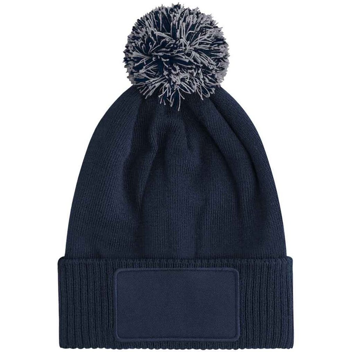 Bonnet motif/style écusson SNOWSTAR bleu marine, BEECHFIELD