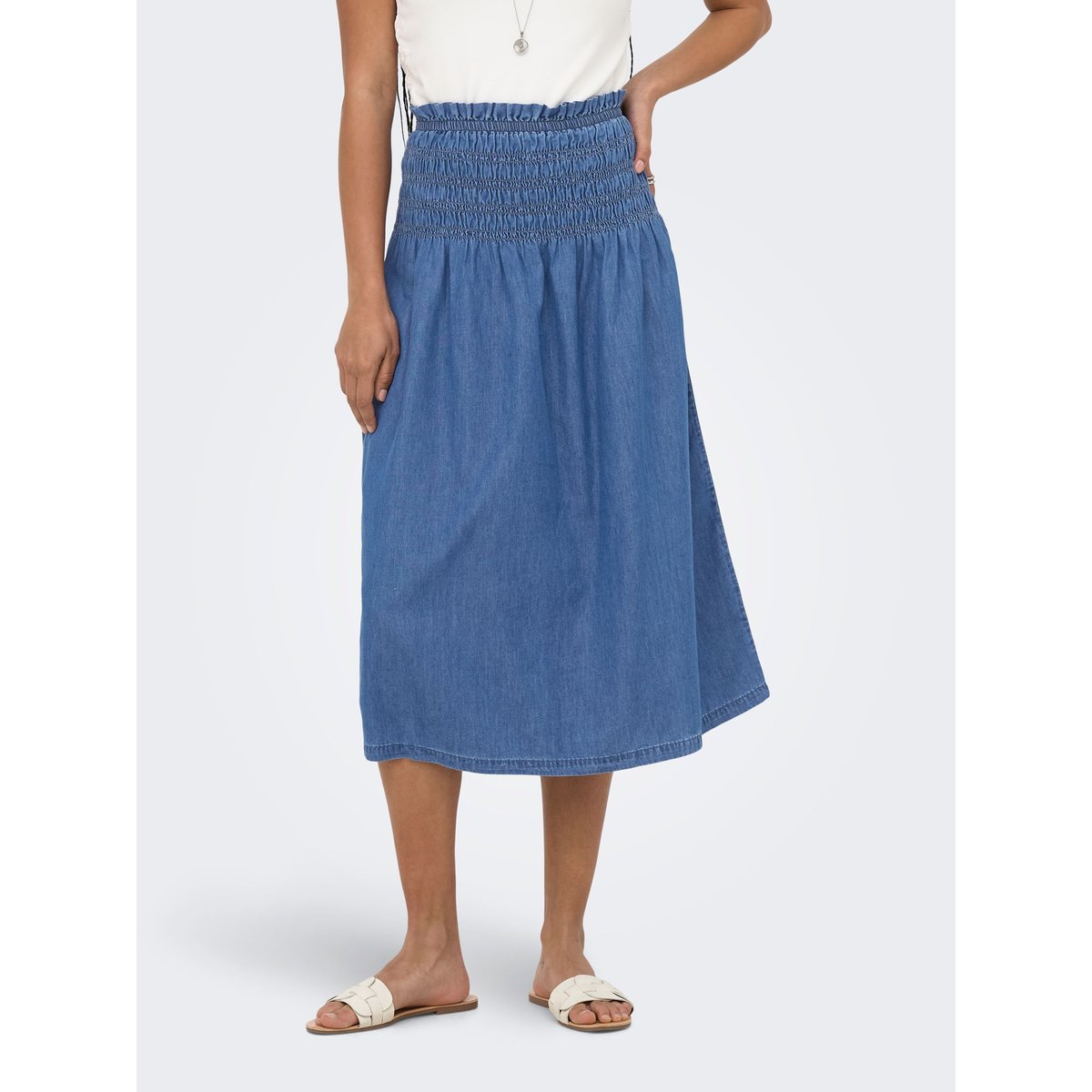 Jupe En Denim medium blue denim, ONLY