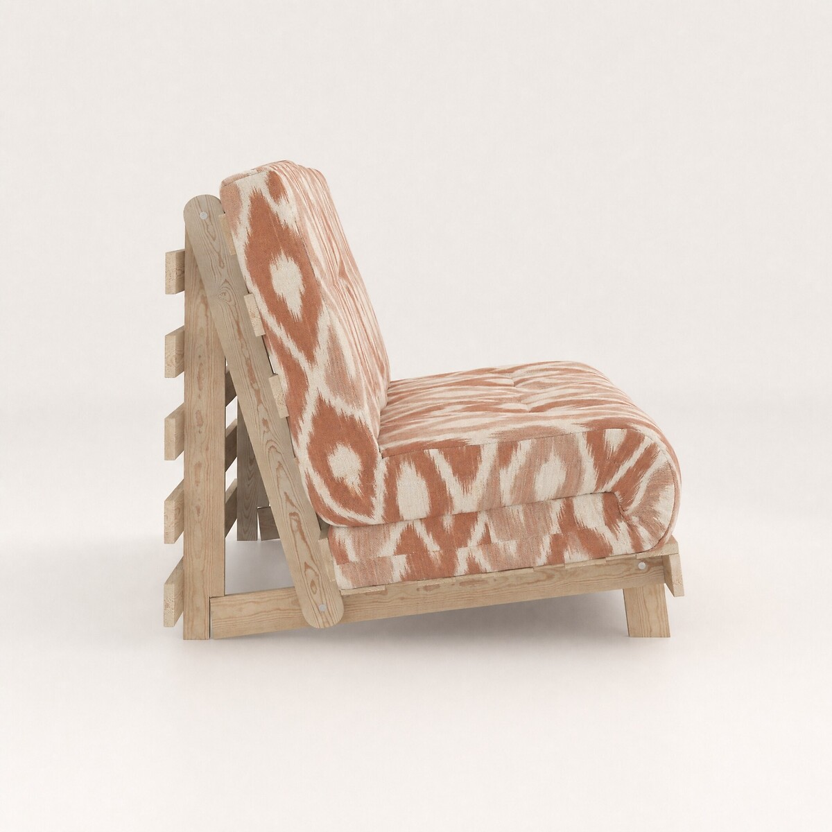 Nemuri Ikat Print Double Futon Sofa Bed orange, ÉDITÉ