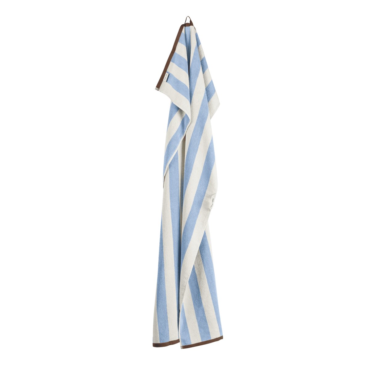 Serviette de bain GOBO baby blue / wide stripes, NOO.MA