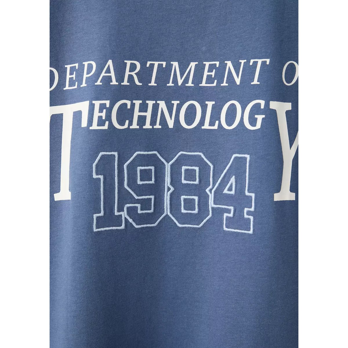T-shirt oversize imprimé bleu, MANGO KIDS