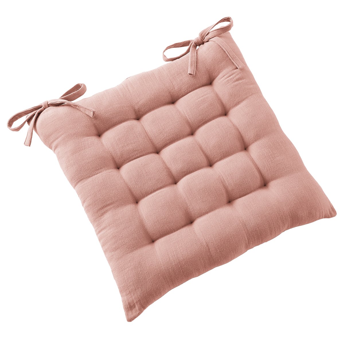 Coussin de chaise 40x40 cm Gaze de Coton Terra Rose Foncé rose foncé, EDEN