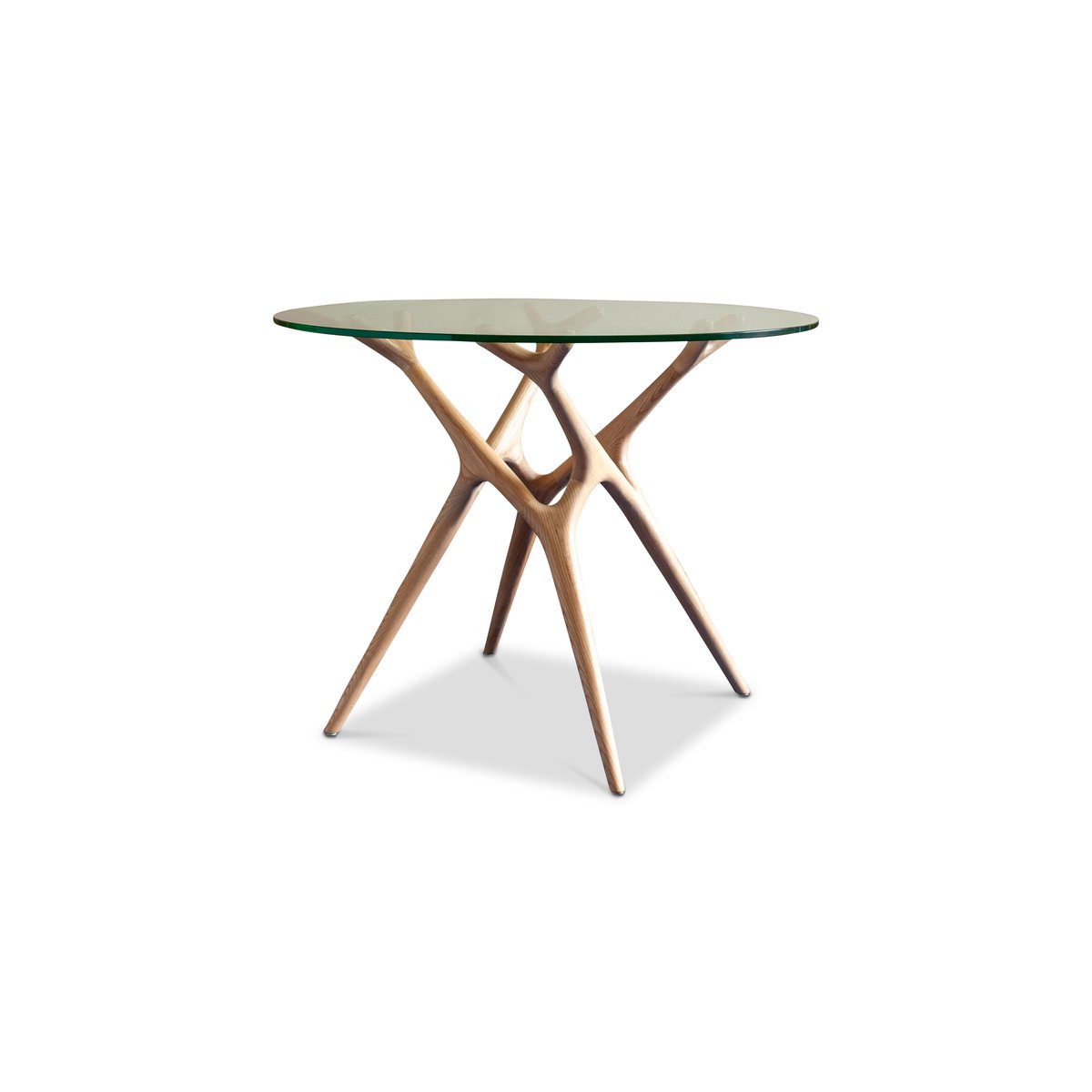 Table ronde en verre et frêne massif 6 personnes SYLVAE bois clair, PRODUIT INTERIEUR BRUT