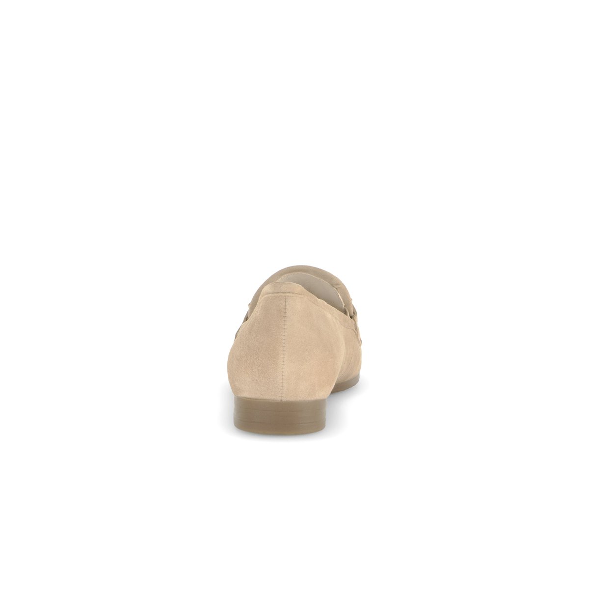 Mocassins en à talon décroché effet galvanisé beige velours, GABOR