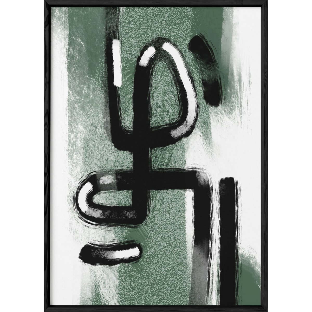Affiche Abstract Namo 2 blanc, L'AFFICHERIE