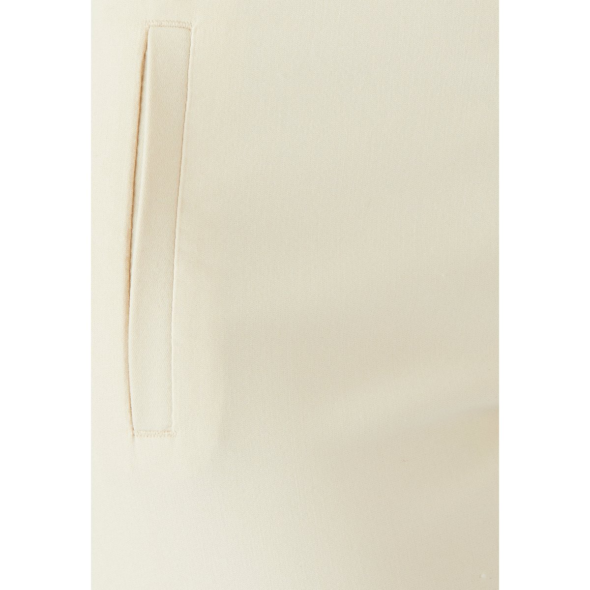 Pantalon toile stretch marron ivoire, DAMART