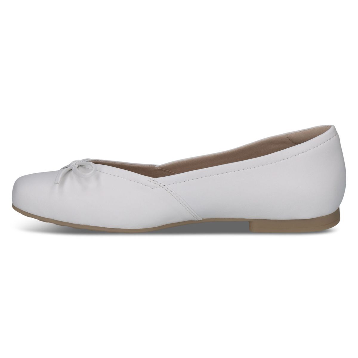 Ballerine en cuir blanc, CAPRICE
