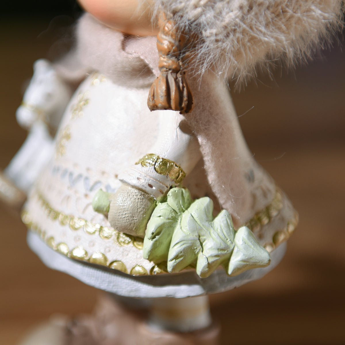 Figurine de noël fillette artificielle H25 PLAY gris, SIA DECO