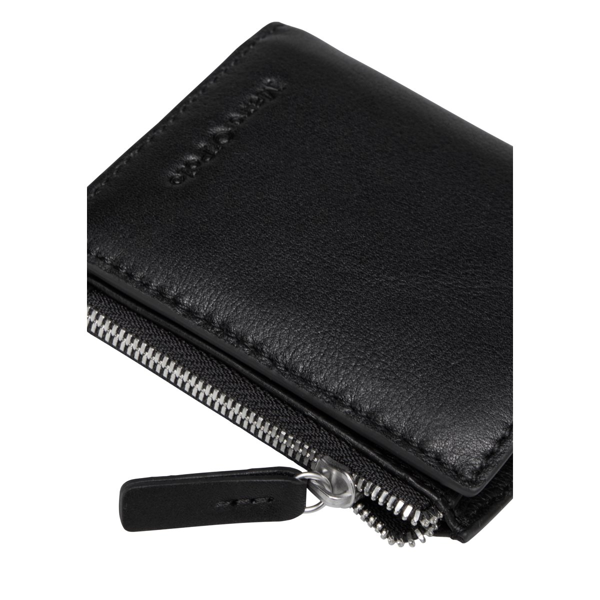 Porte-monnaie modèle Maxim en cuir de vachette de haute qualité noir, MARC O'POLO