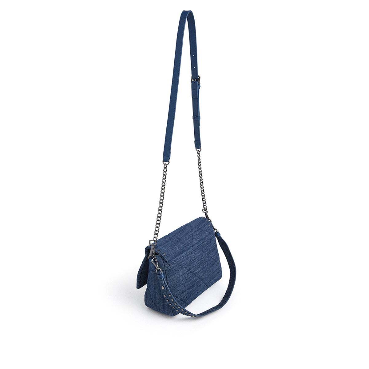 Sac Bandoulière À Rabat bleu indigo clair, PEPE JEANS