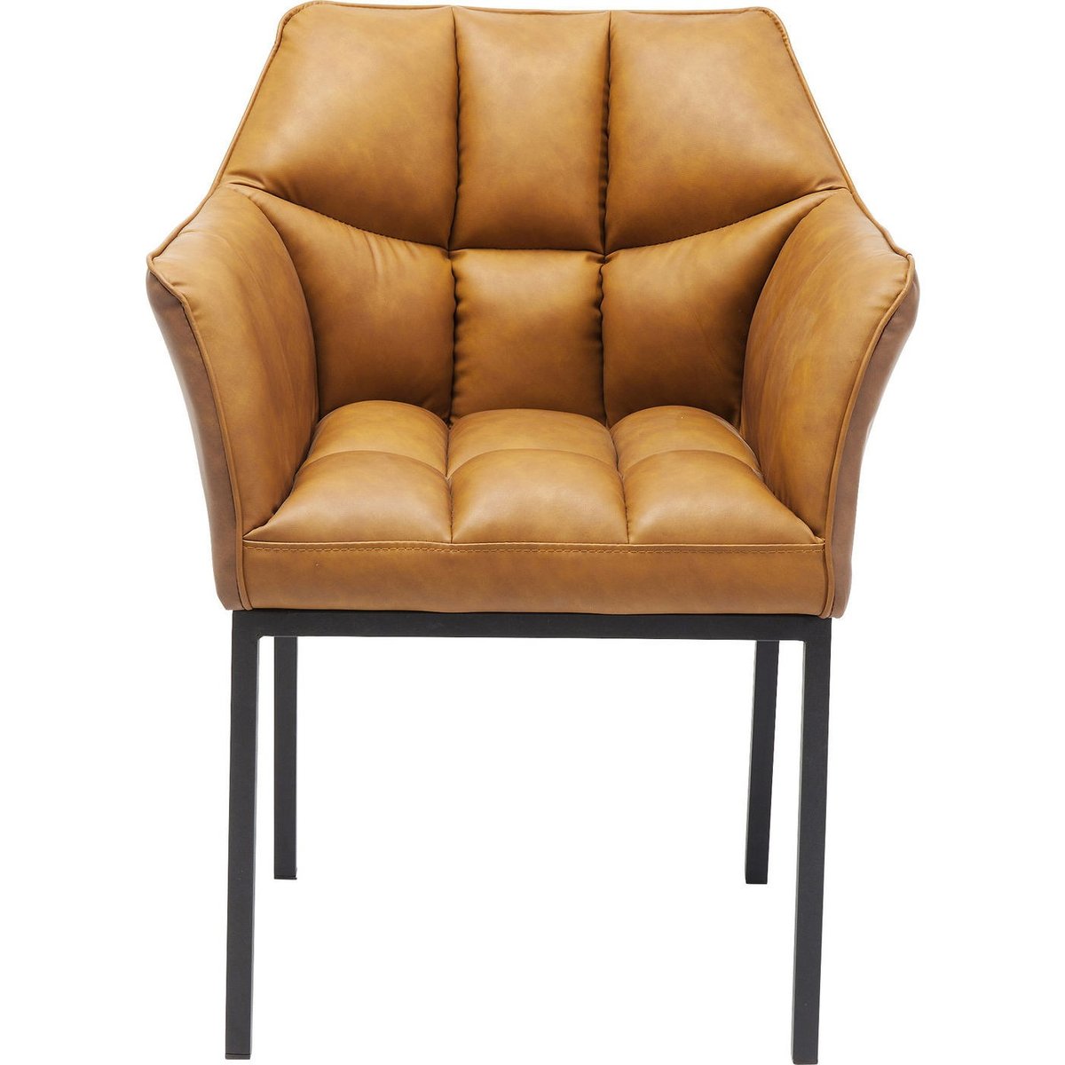 Chaise avec accoudoirs, THINKTANK marron, KARE DESIGN