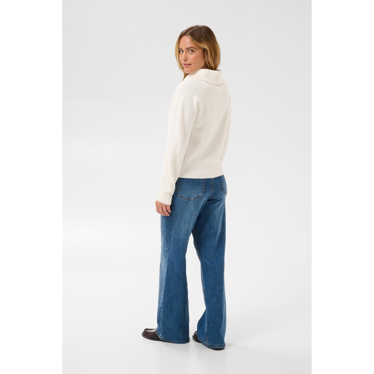 Pullover tricoté blanc snow white, KAFFE