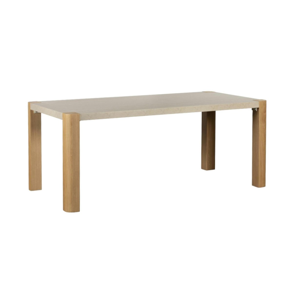 Table à manger moderne 140 cm TREVI bois naturel, PIER IMPORT