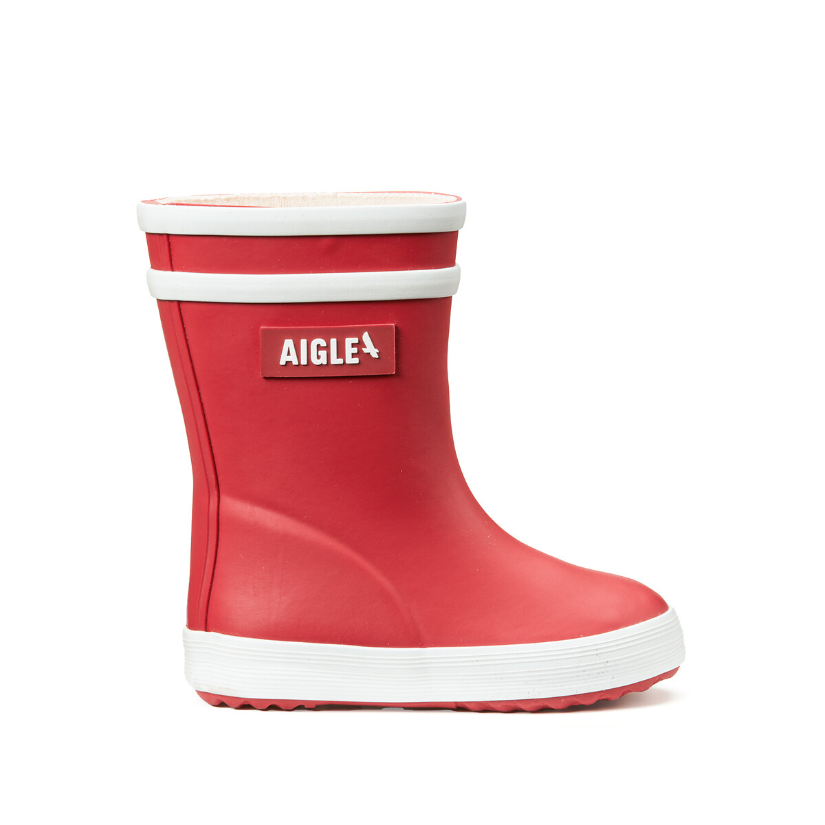 Bottes de pluie BabyFlac 2  rouge/blanc, AIGLE