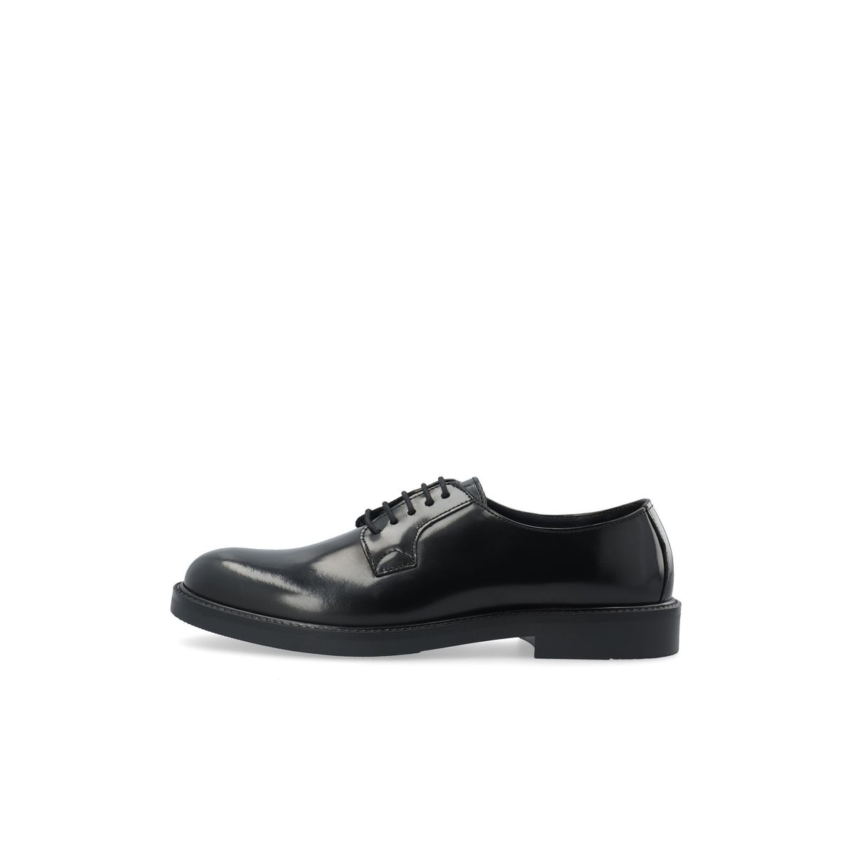Derbies En Cuir black1, BIANCO