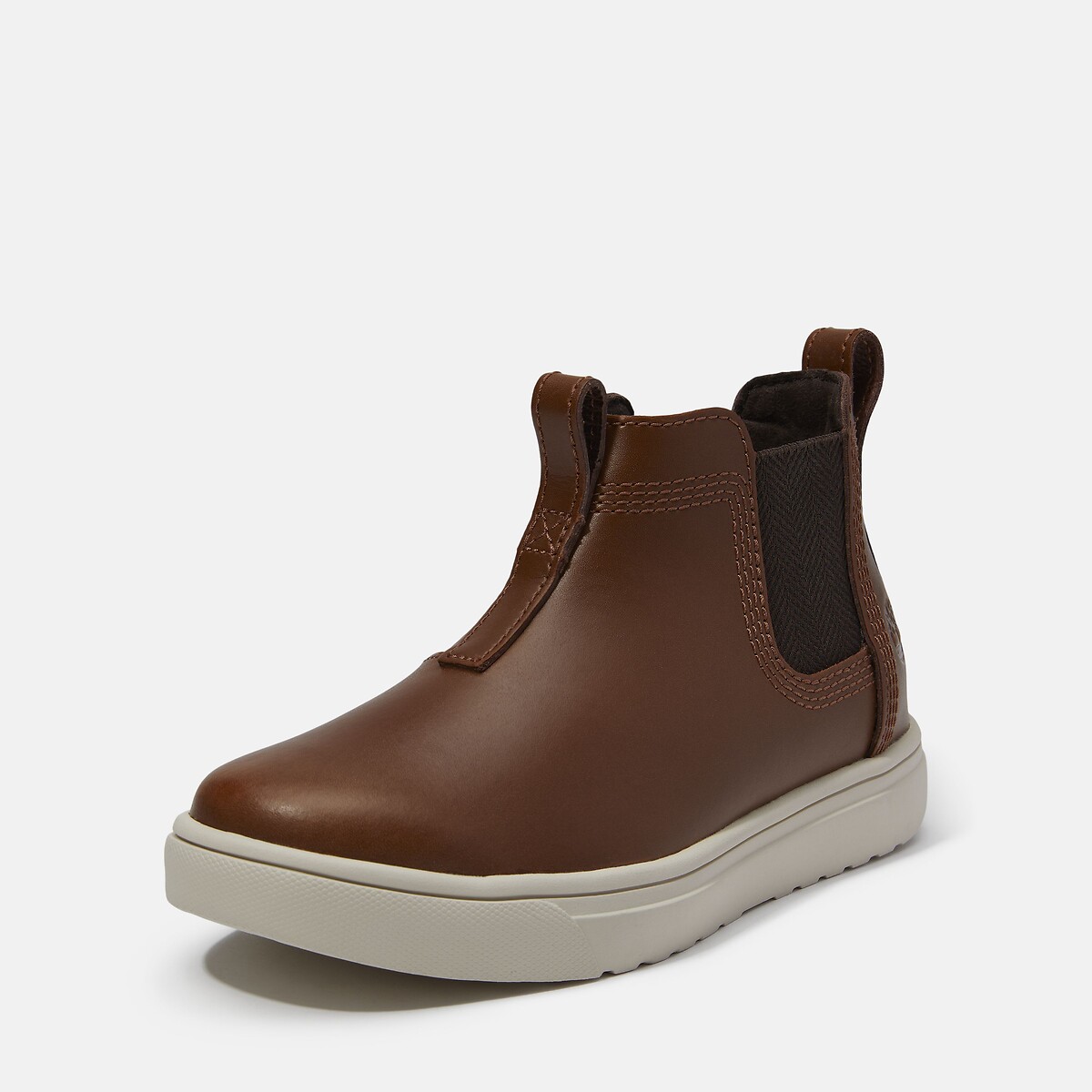 Bottines chelsea en cuir, Lisbon Street Mid marron, TIMBERLAND