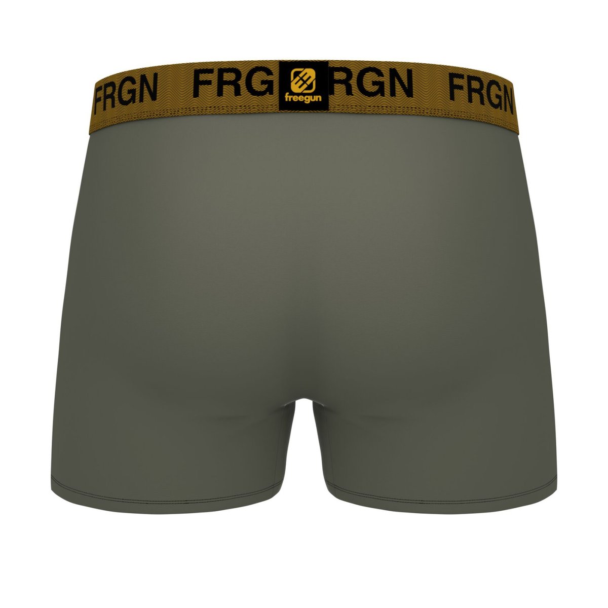 Lot De 3 Boxers Microfibre gris/orange/gris foncé/noir, FREEGUN