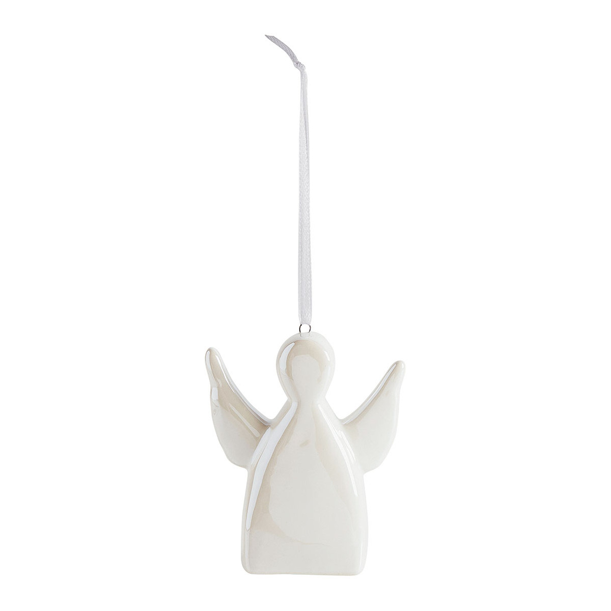 Set de 3 décorations de Noël en céramique blanc, MATHILDE M