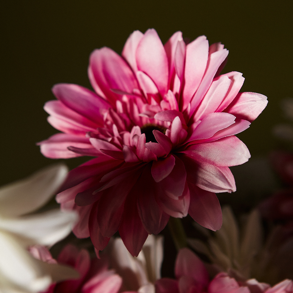 Tige de gerbera artificielle H59 rose, SIA DECO
