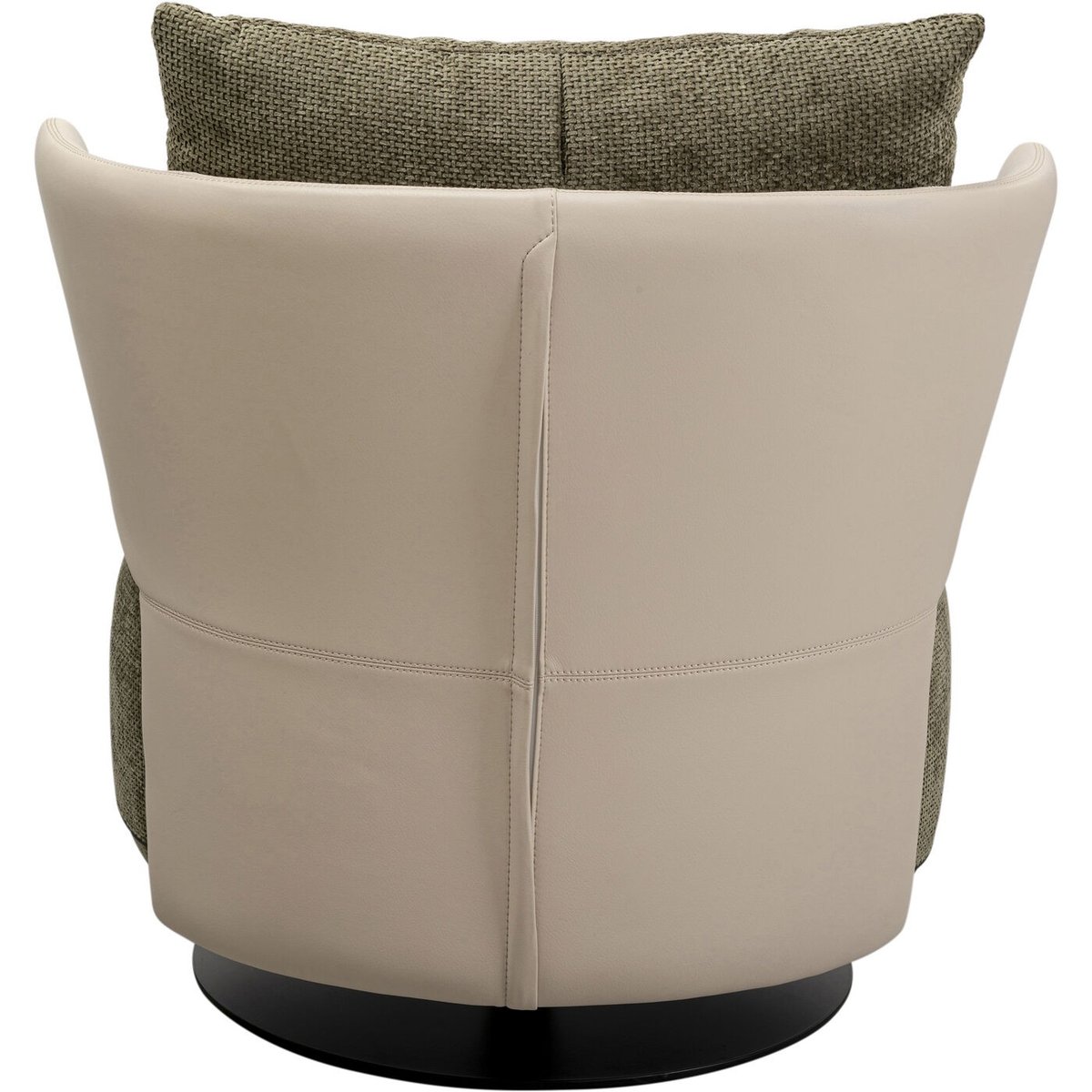 Fauteuil pivotant en velours et simili, JOSH multicolore, KARE DESIGN