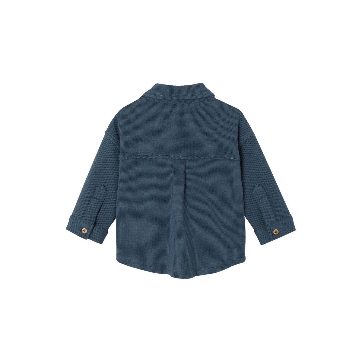 Surchemise manches longues bleu canard, VERTBAUDET