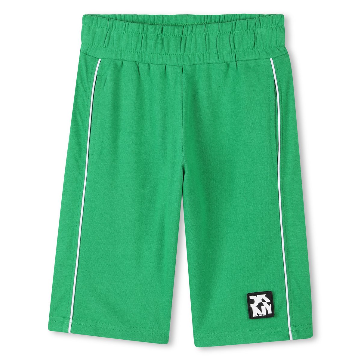 Short bermudes en polaire long chartreuse, DKNY