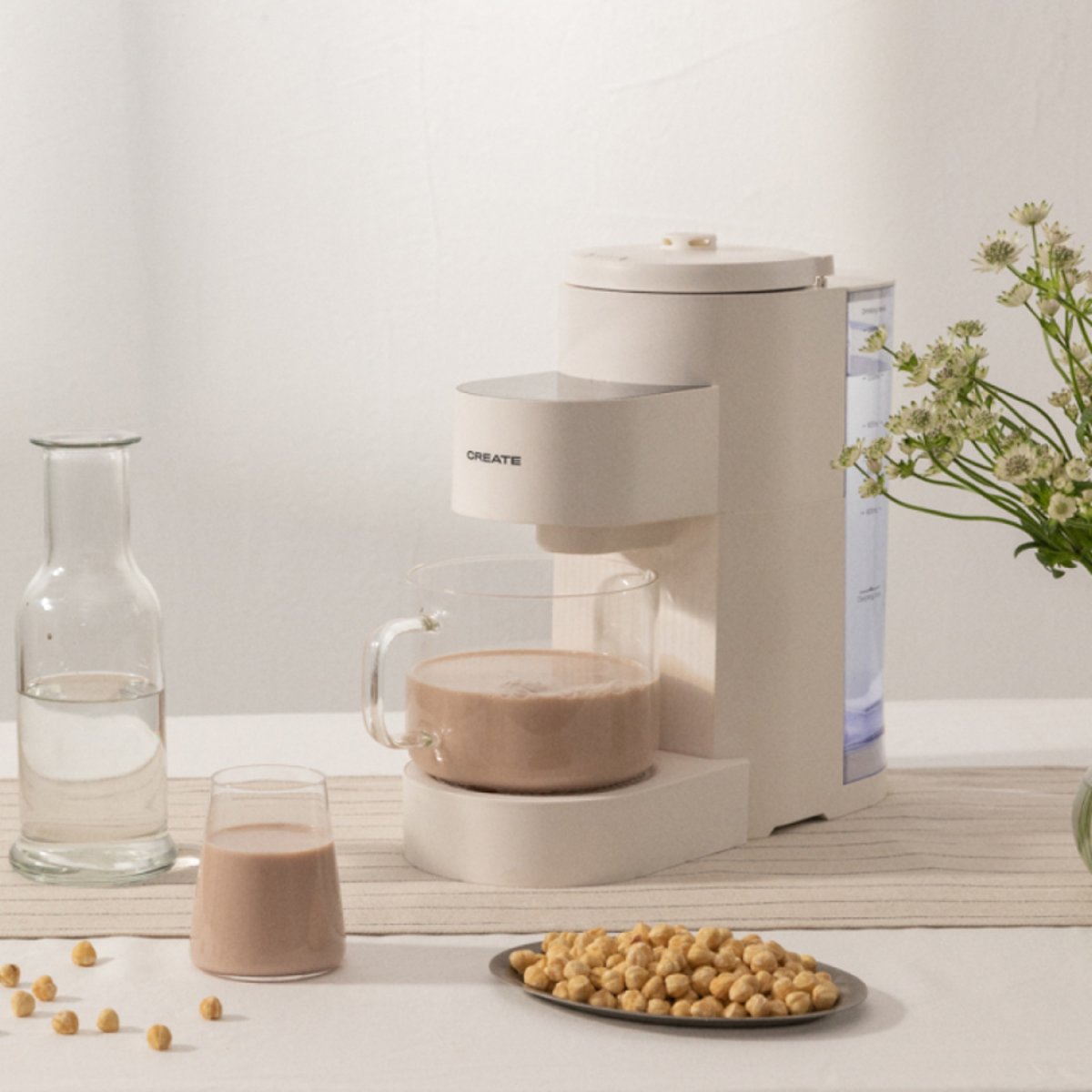 Machine à lait végétal VEGAN MILK MAKER PRO blanc cassé, CREATE