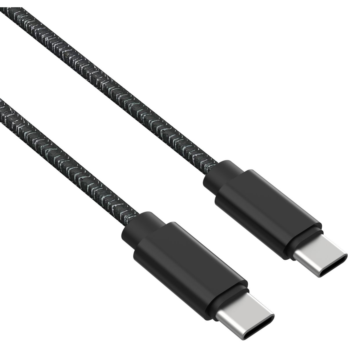 Chargeur ordinateur portable 65W 2 USB-C + Cable USB-C 2M - Noir couleur unique, ADEQWAT