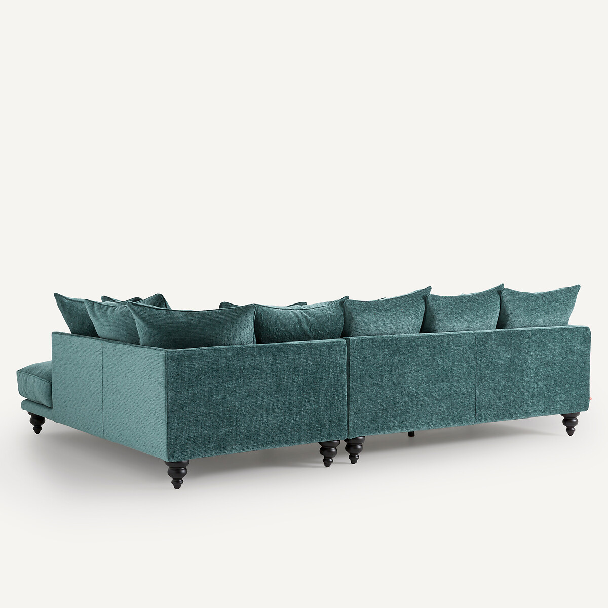 Hoekbank, gerecycled polyester, Lazare petrol, AM.PM