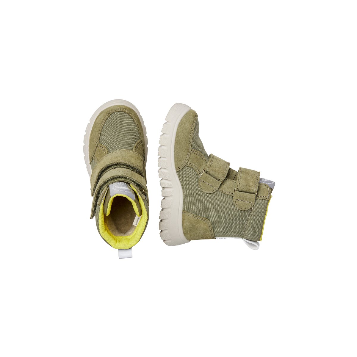 Bottes en suède et tissu technique GEMINAE 3 VL WP. kaki, NATURINO