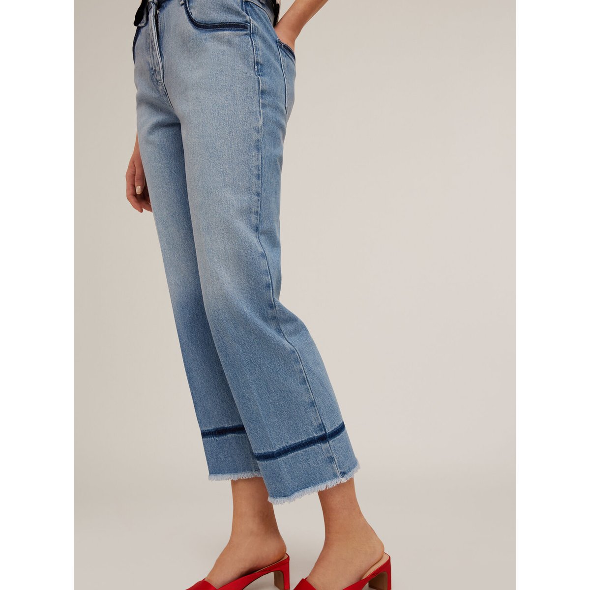 Jean raccourci bleu clair light - blue, MOTIVI
