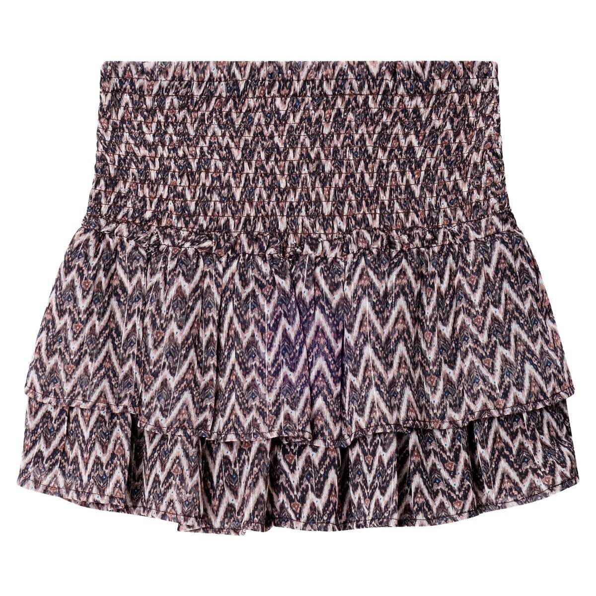 Jupe Courte En Chiffon À Imprimé Fantaisie gris cendre, PEPE JEANS