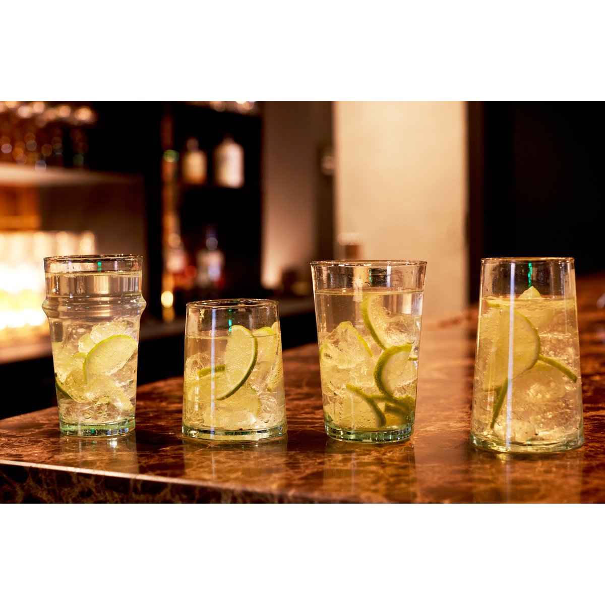 Lot de 4 Verres à eau, REVERRE TRADITONAL transparent, COSY&TRENDY