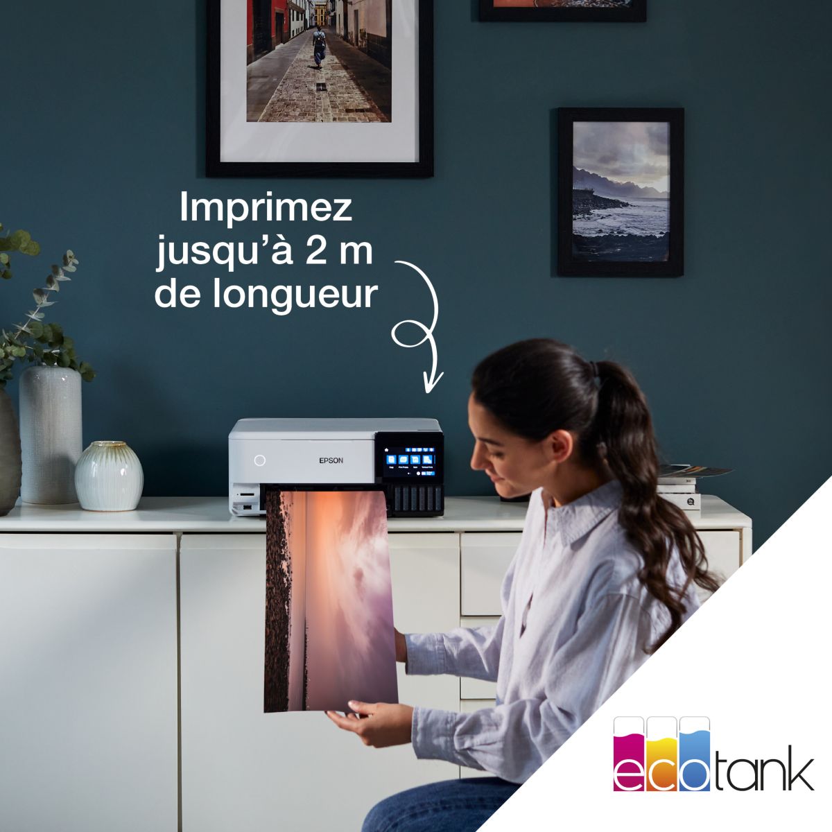 Imprimante jet d'encre EcoTank ET-8500 blanc, EPSON