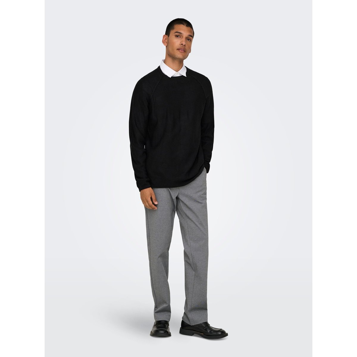 Pull En Maille black 1, ONLY & SONS