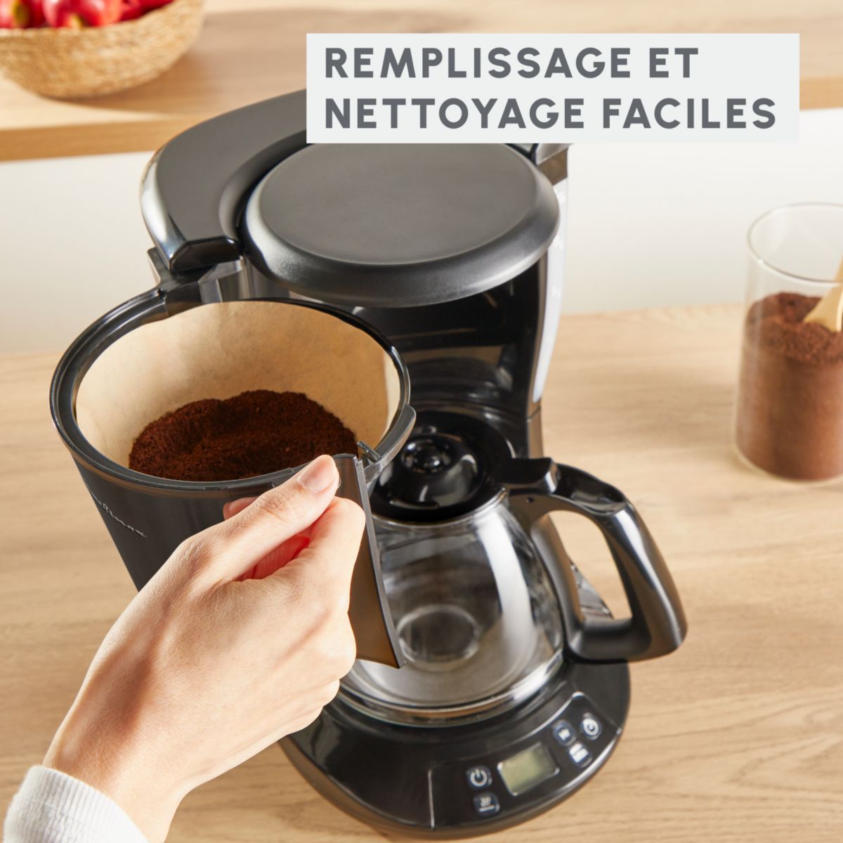 Cafetière filtre FG5S28E0 couleur unique, MOULINEX