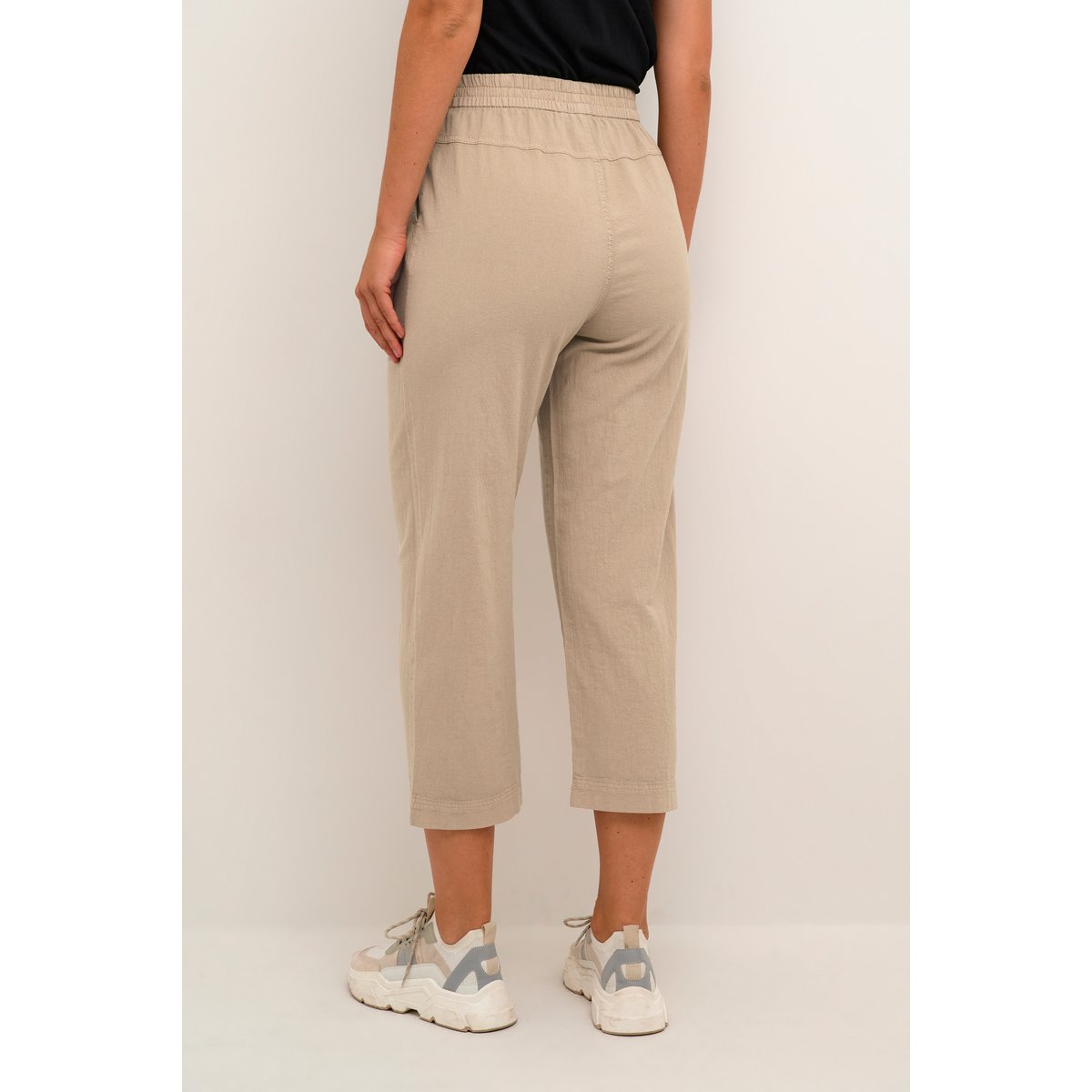 Pantalon casual beige classic sand, KAFFE