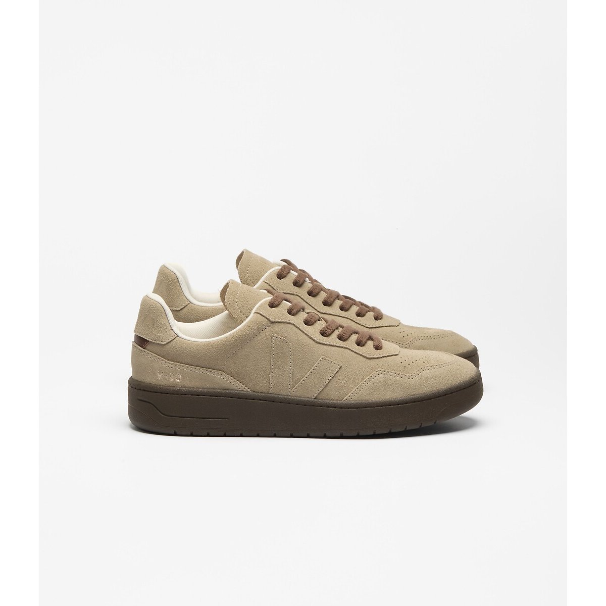 Sneakers van suède V-90 taupe , VEJA