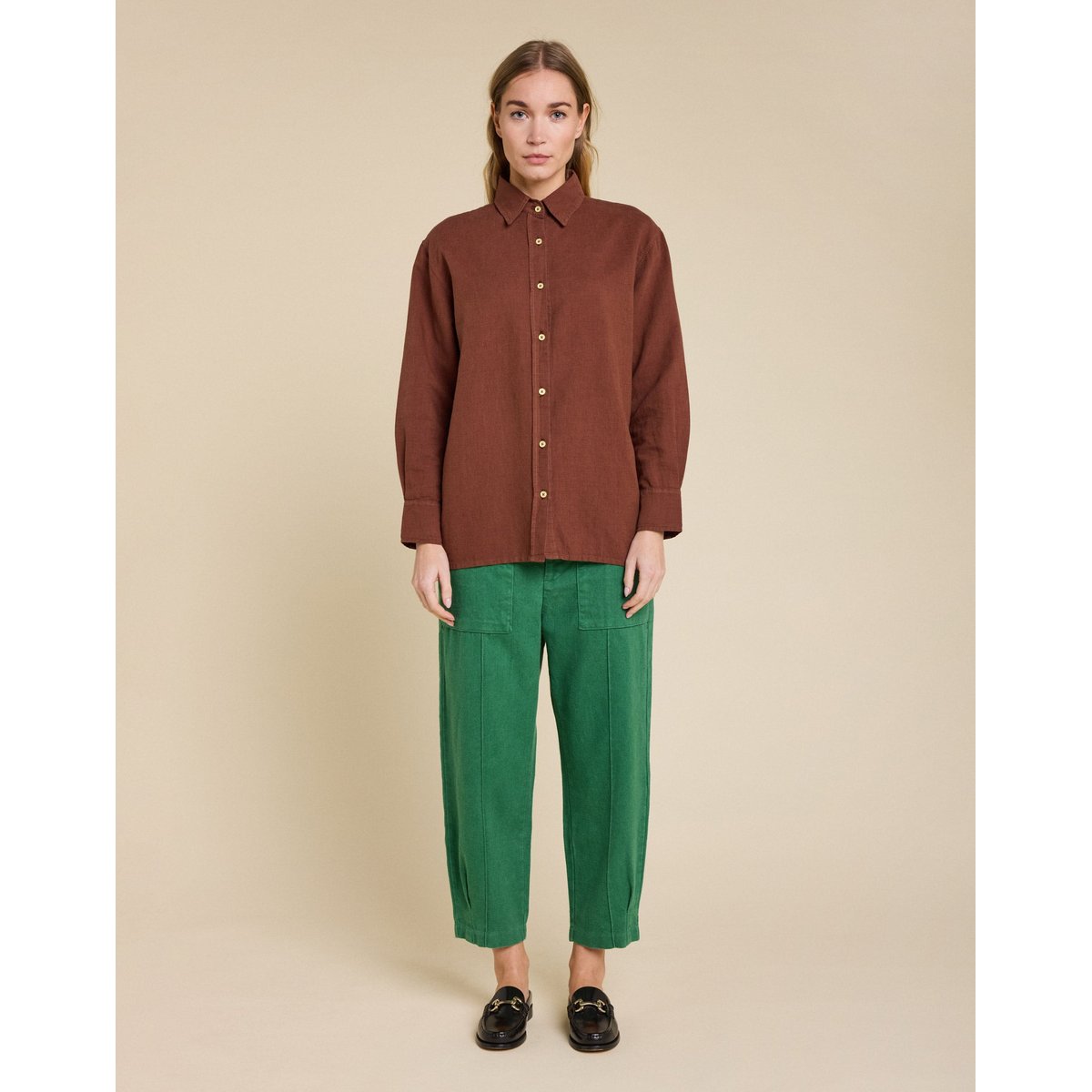 Chemise LIN MOCHA beige, PULLIN