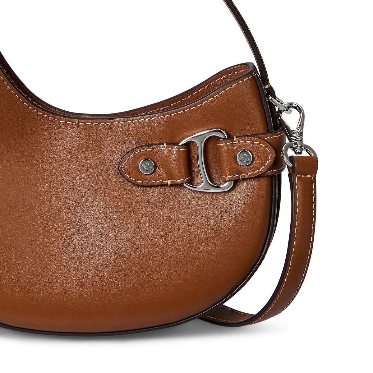 Sac en cuir porté épaule, à bandoulière, TASHA camel, LAUREN RALPH LAUREN