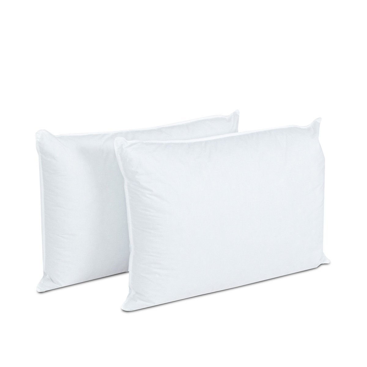 Lot de 4 oreillers Alaska 50x70 cm Fibres creuses polyester blanc, BELLECOUR