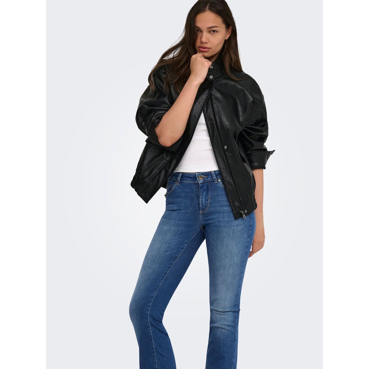 Jean Flared medium blue denim, ONLY