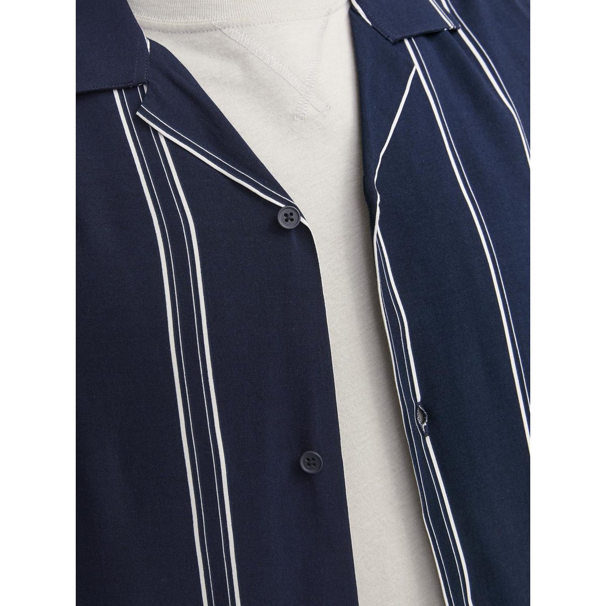 Chemisette en viscose marine, JACK & JONES