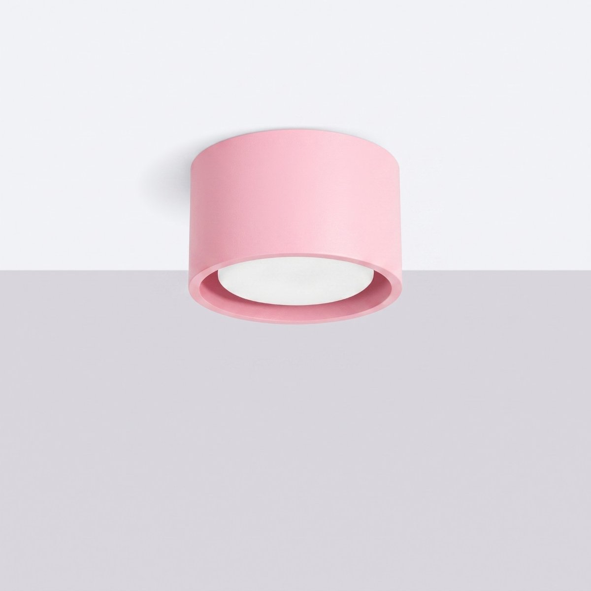 Plafonnier Aluminium Rose Gx53 1 MODO rose, EDEN