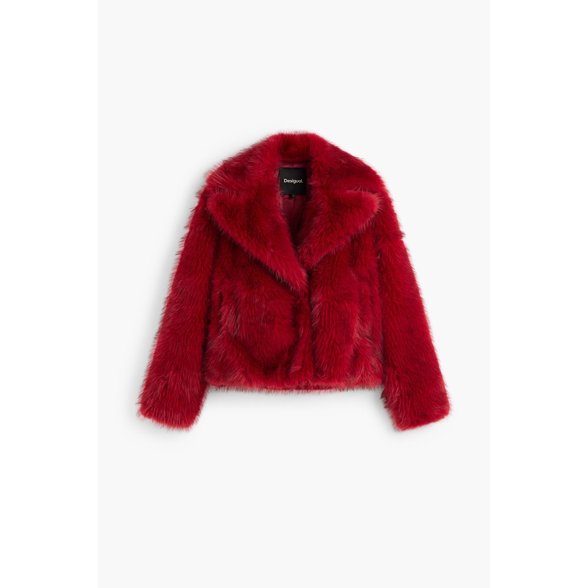 Manteau court rouge, DESIGUAL