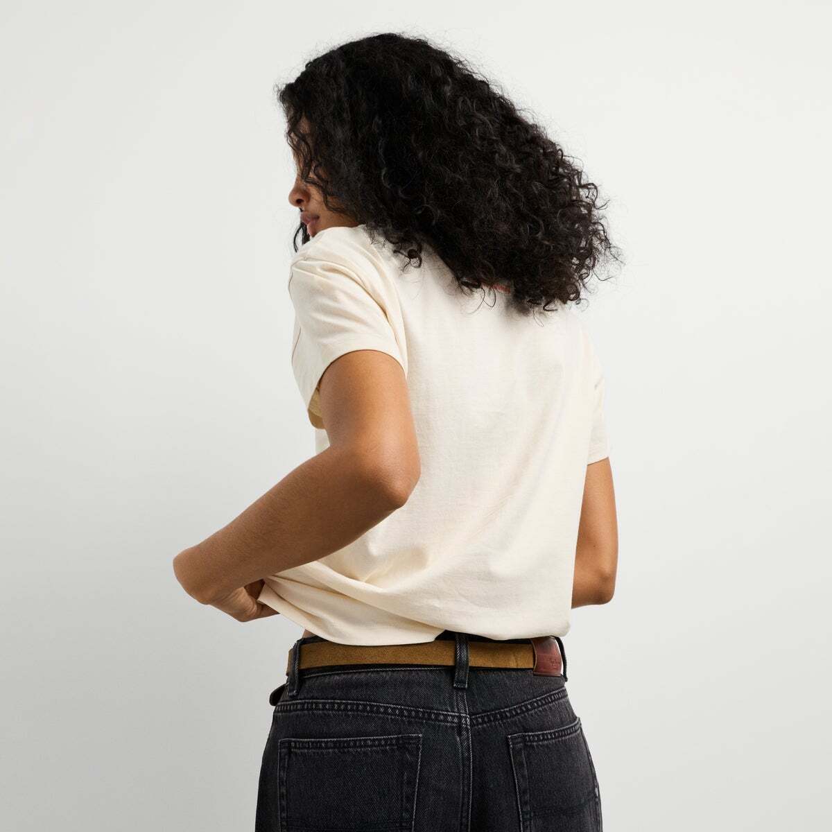 T-Shirt Avec Imprimé Graphique blanche toile, PEPE JEANS