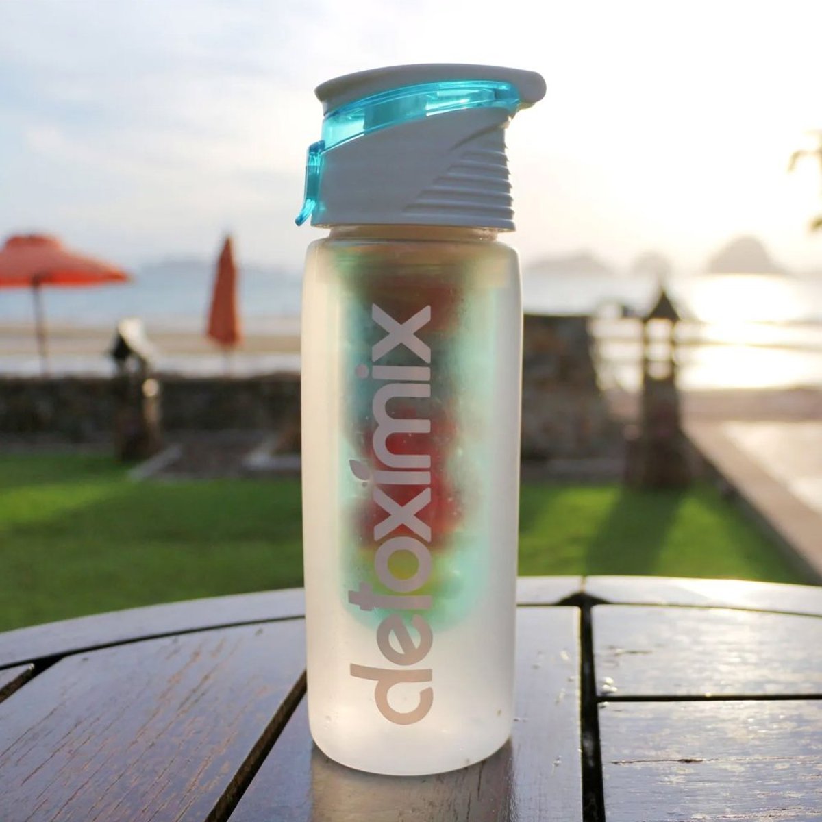Infuseur à fruits Bleu Lagoon bleu, DETOXIMIX