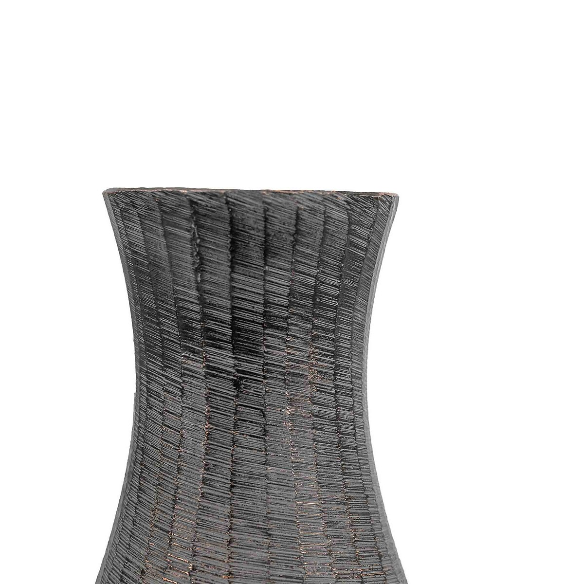 24cm Fluted Vase in Antique Grey grey, ÉDITÉ