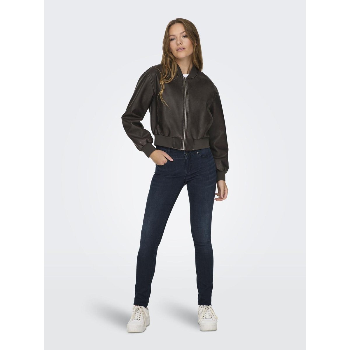 Veste Bomber chocolate brown, ONLY