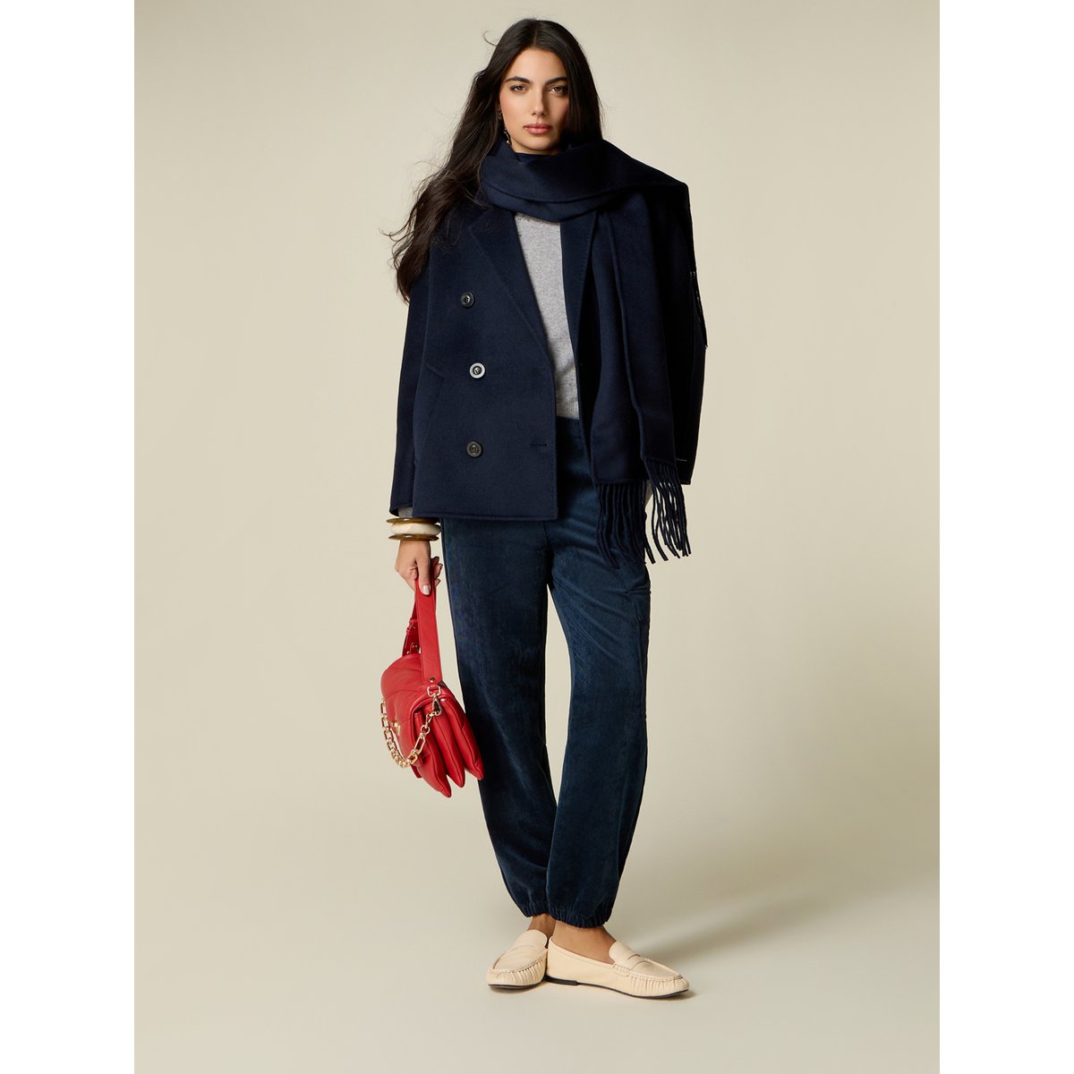 Pantalon cargo bleu, OLTRE